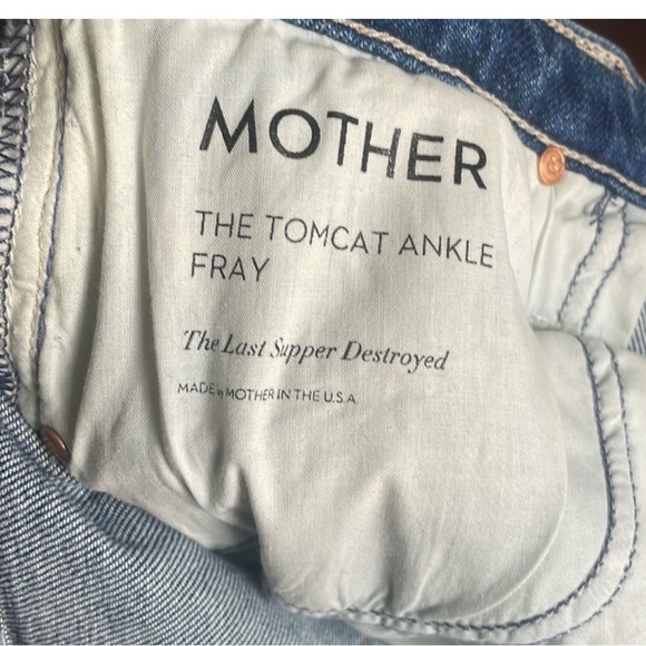 MOTHER The Tomcat Ankle Fray Size 27. EUC! Last Supper Destroyed. - Picture 7 of 11